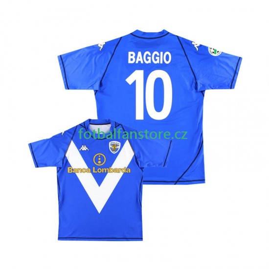 Muži Retro Domácí Dres Brescia Calcio Baggio 10 2003 2004 Krátký rukáv Muži Retro Domácí Dres Brescia Calcio Baggio 10 2003 2004 Krátký rukáv