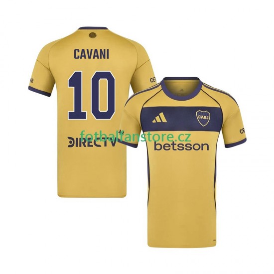 Muži Venkovní Dres CA Boca Juniors Edinson Cavani 10 2025-2026 Krátký rukáv