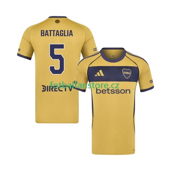 Muži Venkovní Dres CA Boca Juniors Rodrigo Battaglia 5 2025-2026 Krátký rukáv