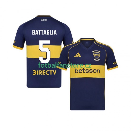 Muži Domácí Dres CA Boca Juniors Rodrigo Battaglia 5 2025-2026 Krátký rukáv