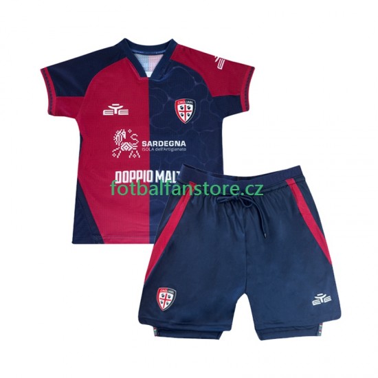 Dětský Domácí Dres Cagliari 2025-2026 Krátký rukáv