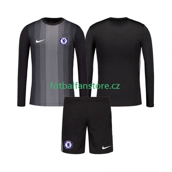 Dětský Brankářský Domácí Dres Chelsea 2025-2026 Dlouhými Rukávy Dětský Brankářský Domácí Dres Chelsea 2025-2026 Dlouhými Rukávy