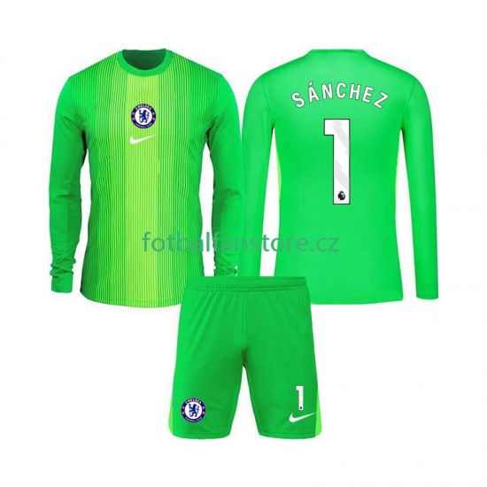 Dětský Brankářský Venkovní Dres Chelsea Robert Sanchez 1 2025-2026 Dlouhými Rukávy