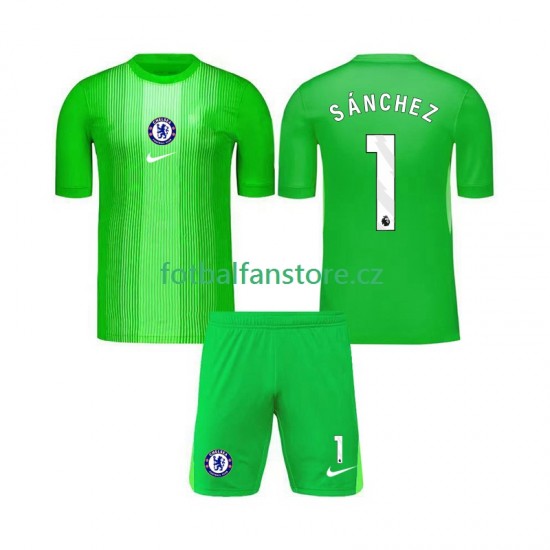 Dětský Brankářský Venkovní Dres Chelsea Robert Sanchez 1 2025-2026 Krátký rukáv