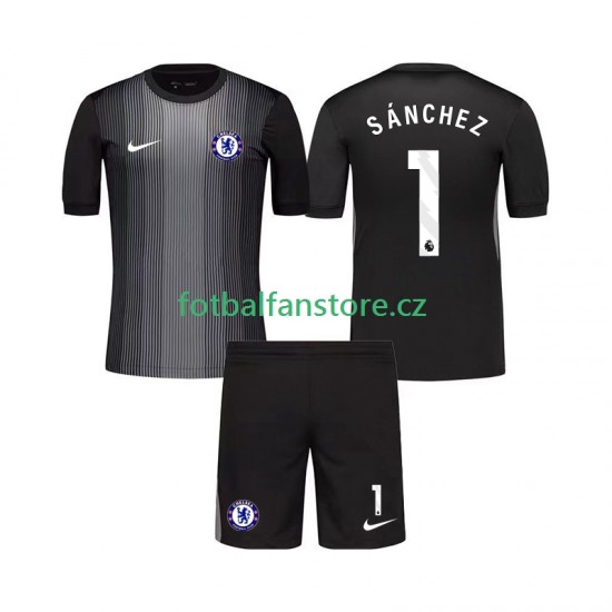 Dětský Brankářský Domácí Dres Chelsea Robert Sanchez 1 2025-2026 Krátký rukáv