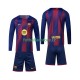 Dětský Domácí Dres FC Barcelona 2025-2026 Dlouhými Rukávy Dětský Domácí Dres FC Barcelona 2025-2026 Dlouhými Rukávy