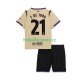 Dětský Venkovní Dres FC Barcelona Frenkie de Jong 21 UCL 2025-2026 Krátký rukáv