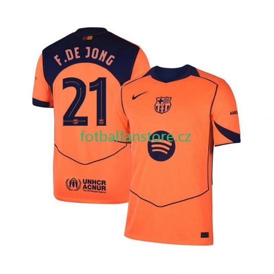 Muži Alternativní Dres FC Barcelona Frenkie de Jong 21 UCL 2025-2026 Krátký rukáv