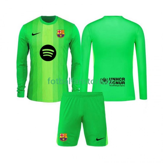 Dětský Brankářský Domácí Dres FC Barcelona 2025-2026 Dlouhými Rukávy Dětský Brankářský Domácí Dres FC Barcelona 2025-2026 Dlouhými Rukávy