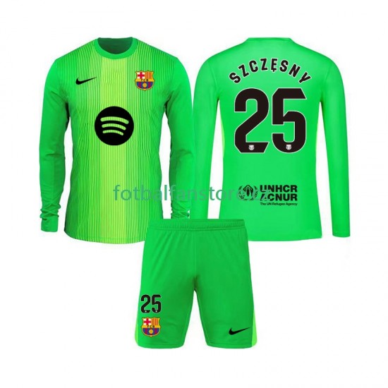 Dětský Brankářský Domácí Dres FC Barcelona Szczesny 25 2025-2026 Dlouhými Rukávy