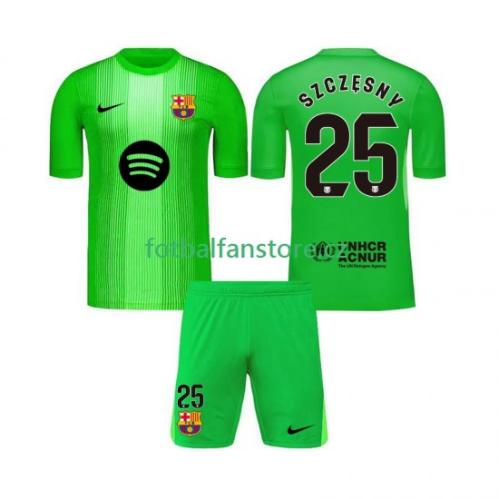 Dětský Brankářský Domácí Dres FC Barcelona Szczesny 25 2025-2026 Krátký rukáv