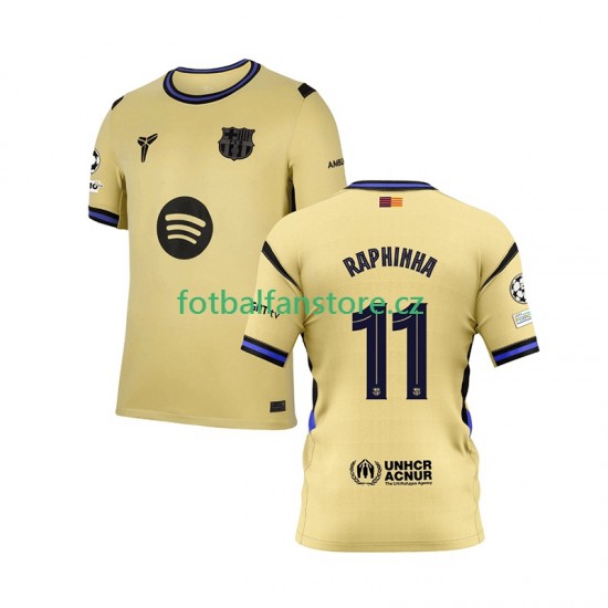 Muži Venkovní Dres FC Barcelona Raphinha 11 Champions League 2025-2026 Krátký rukáv