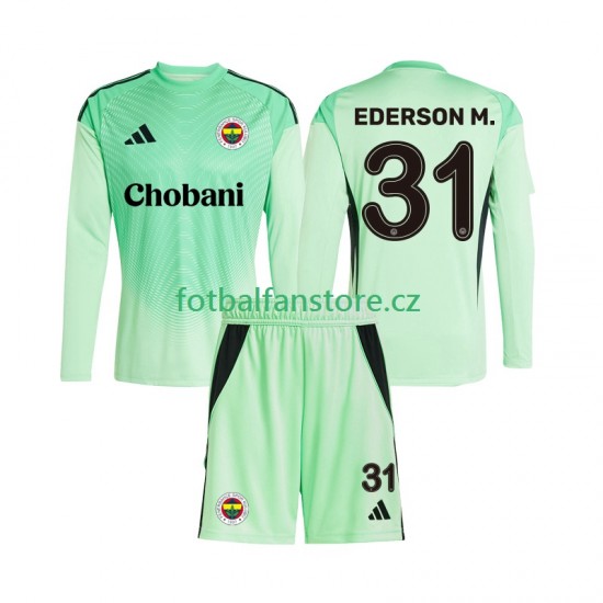 Dětský Brankářský Venkovní Dres Fenerbahce Ederson Moraes 31 2025-2026 Dlouhými Rukávy