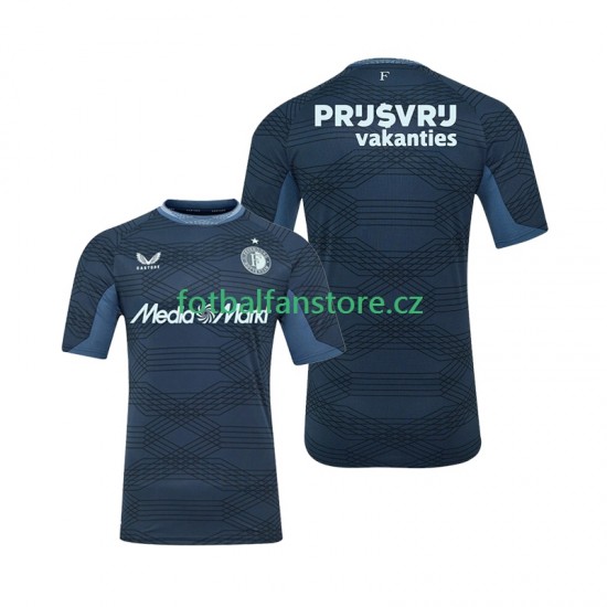 Muži Venkovní Dres Feyenoord Rotterdam 2025-2026 Krátký rukáv Muži Venkovní Dres Feyenoord Rotterdam 2025-2026 Krátký rukáv