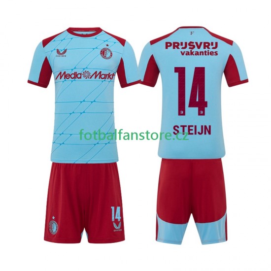 Dětský Alternativní Dres Feyenoord Rotterdam Sem Steijn 14 2025-2026 Krátký rukáv