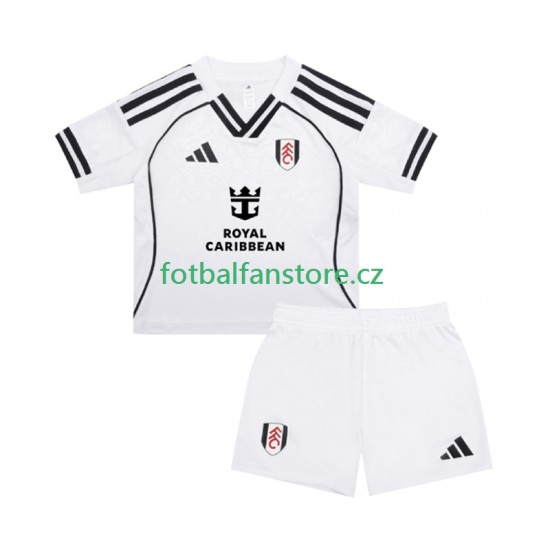 Dětský Domácí Dres Fulham 2025-2026 Krátký rukáv Dětský Domácí Dres Fulham 2025-2026 Krátký rukáv