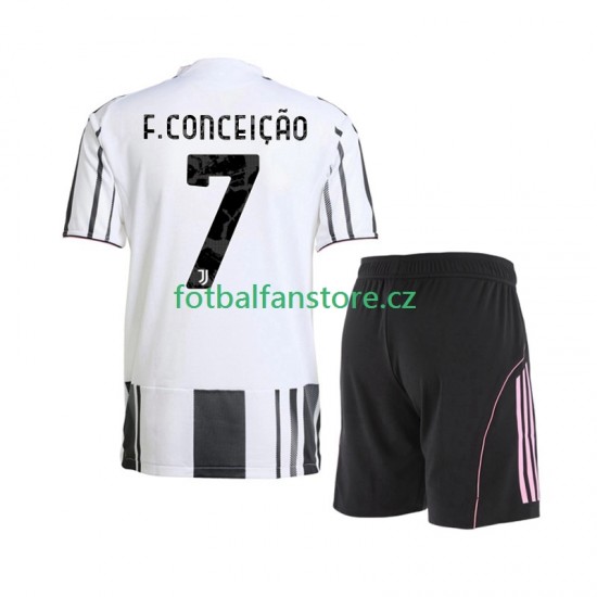 Dětský Domácí Dres Juventus Francisco Conceicao 7 2025-2026 Krátký rukáv