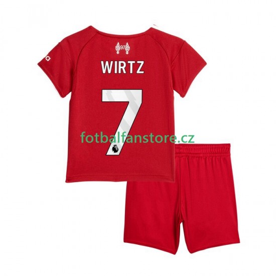 Dětský Domácí Dres Liverpool Florian Wirtz 7 2025-2026 Krátký rukáv