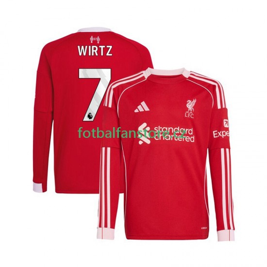 Muži Domácí Dres Liverpool Florian Wirtz 7 2025-2026 Dlouhými Rukávy