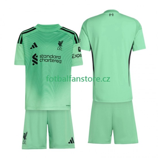 Dětský Brankářský Venkovní Dres Liverpool 2025-2026 Krátký rukáv