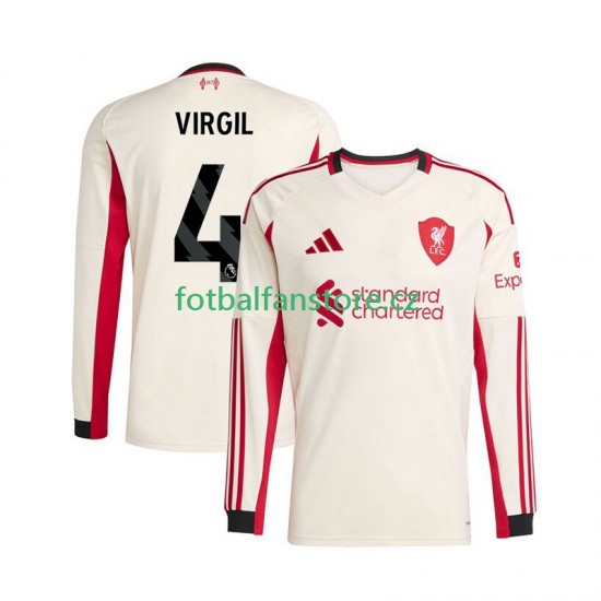 Muži Venkovní Dres Liverpool Virgil van Dijk 4 2025-2026 Dlouhými Rukávy