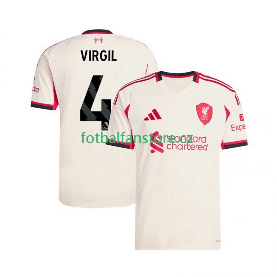 Muži Venkovní Dres Liverpool Virgil van Dijk 4 2025-2026 Krátký rukáv