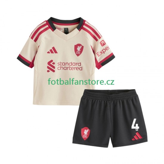 Dětský Venkovní Dres Liverpool Virgil van Dijk 4 2025-2026 Krátký rukáv