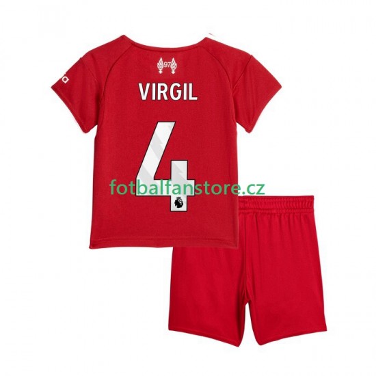 Dětský Domácí Dres Liverpool Virgil van Dijk 4 2025-2026 Krátký rukáv
