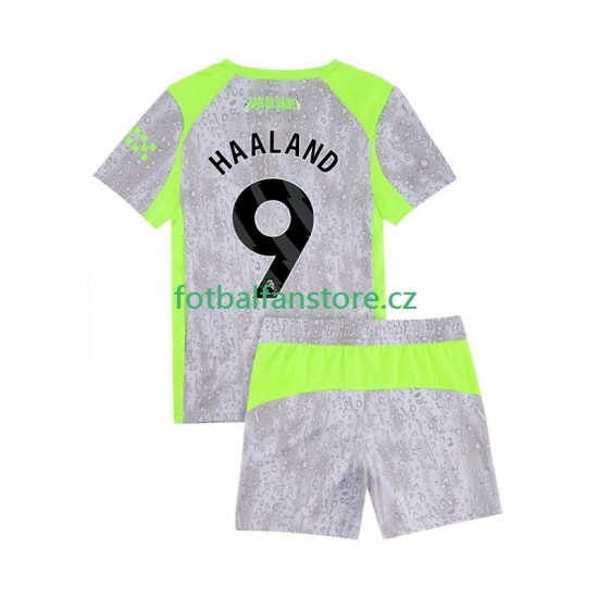 Muži Dětský Alternativní Dres Manchester City Erling Haaland 9 2025-2026 Krátký rukáv