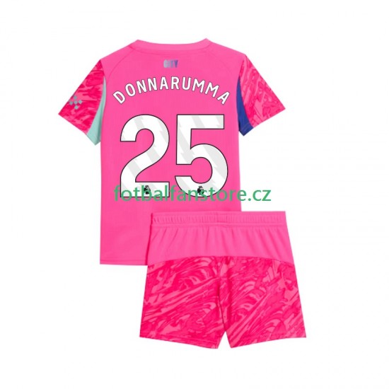 Dětský Brankářský Venkovní Dres Manchester City Gianluigi Donnarumma 25 2025-2026 Krátký rukáv
