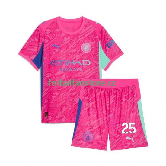 Dětský Brankářský Venkovní Dres Manchester City Gianluigi Donnarumma 25 2025-2026 Krátký rukáv