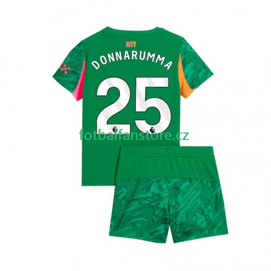 Dětský Brankářský Domácí Dres Manchester City Gianluigi Donnarumma 25 2025-2026 Krátký rukáv Dětský Brankářský Domácí Dres Manchester City Gianluigi Donnarumma 25 2025-2026 Krátký rukáv