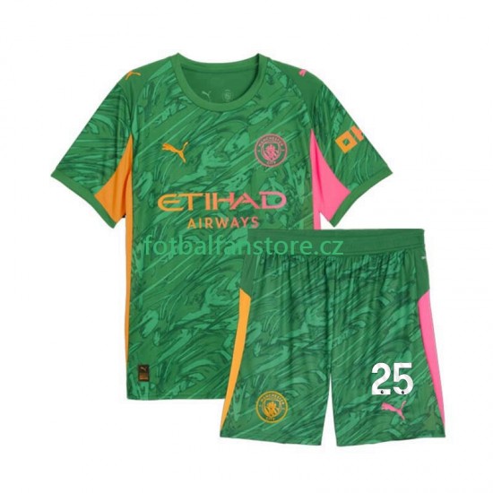 Dětský Brankářský Domácí Dres Manchester City Gianluigi Donnarumma 25 2025-2026 Krátký rukáv