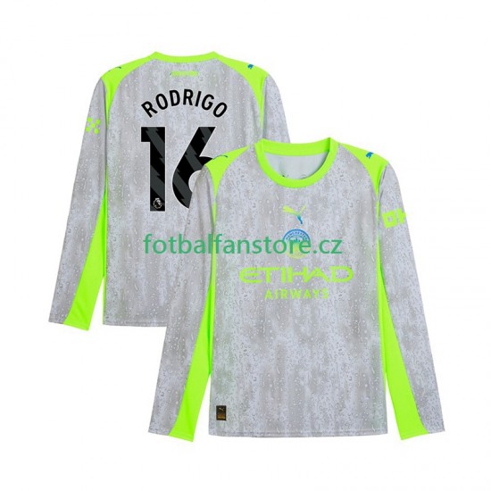 Muži Alternativní Dres Manchester City Rodrigo Hernandez 16 2025-2026 Dlouhými Rukávy