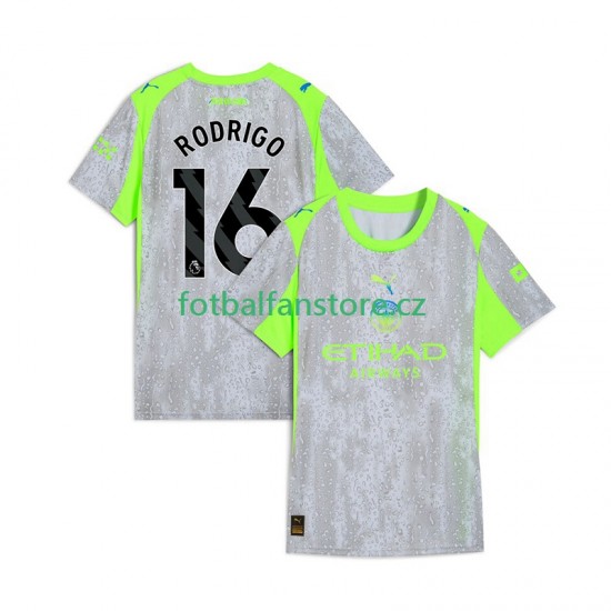 Muži Alternativní Dres Manchester City Rodrigo Hernandez 16 2025-2026 Krátký rukáv Muži Alternativní Dres Manchester City Rodrigo Hernandez 16 2025-2026 Krátký rukáv