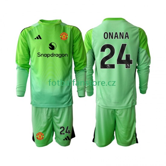 Dětský Brankářský Čtvrtý Dres Manchester United Andre Onana 24 2025-2026 Dlouhými Rukávy