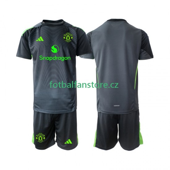 Dětský Brankářský Venkovní Dres Manchester United 2025-2026 Krátký rukáv Dětský Brankářský Venkovní Dres Manchester United 2025-2026 Krátký rukáv
