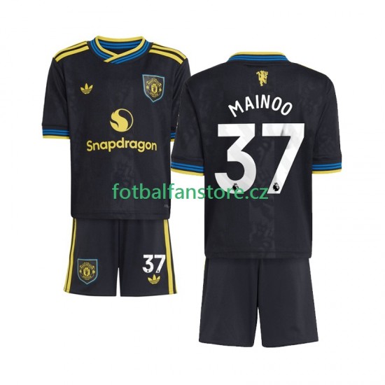 Dětský Alternativní Dres Manchester United Kobbie Mainoo 37 2025-2026 Krátký rukáv