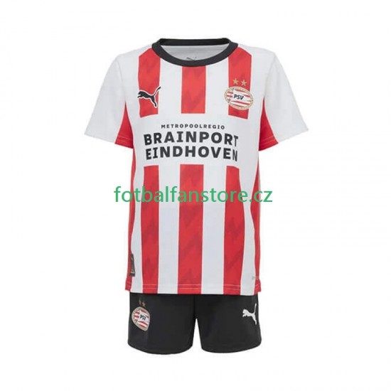 Dětský Domácí Dres PSV Eindhoven 2025-2026 Krátký rukáv Dětský Domácí Dres PSV Eindhoven 2025-2026 Krátký rukáv