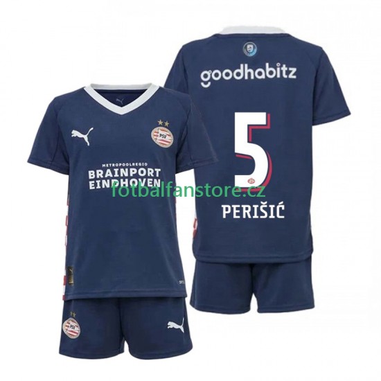 Dětský Venkovní Dres PSV Eindhoven Ivan Perisic 5 2025-2026 Krátký rukáv