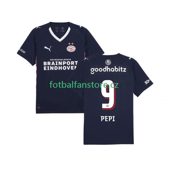 Muži Venkovní Dres PSV Eindhoven Ricardo Pepi 9 2025-2026 Krátký rukáv