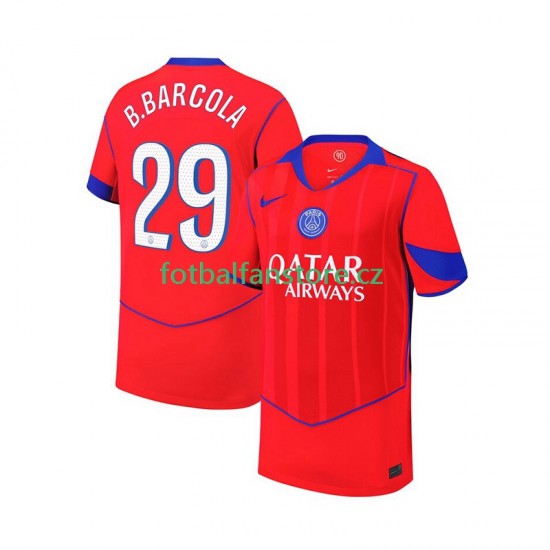 Muži Alternativní Dres Paris Saint-Germain Bradley Barcola 29 2025-2026 Krátký rukáv