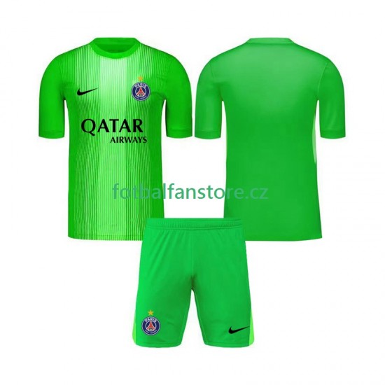 Dětský Brankářský Venkovní Dres Paris Saint-Germain 2025-2026 Krátký rukáv Dětský Brankářský Venkovní Dres Paris Saint-Germain 2025-2026 Krátký rukáv