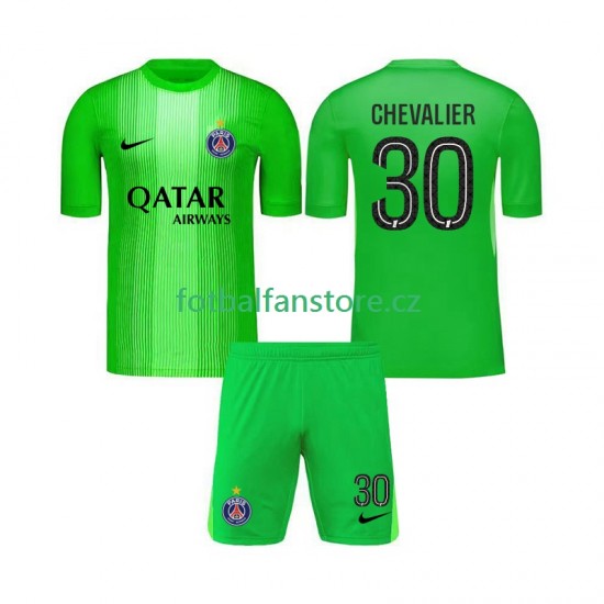 Dětský Brankářský Venkovní Dres Paris Saint-Germain Lucas Chevalier 30 2025-2026 Krátký rukáv