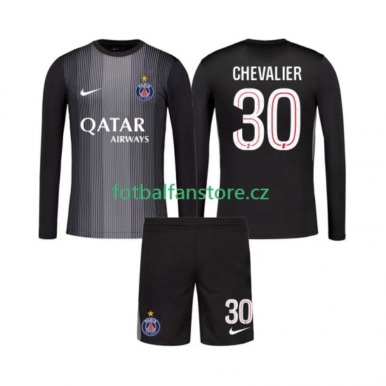 Dětský Brankářský Domácí Dres Paris Saint-Germain Lucas Chevalier 30 2025-2026 Dlouhými Rukávy