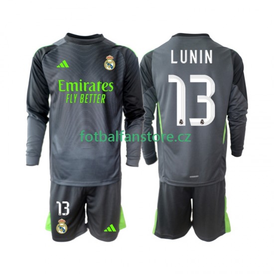 Dětský Brankářský Alternativní Dres Real Madrid Andriy Lunin 13 2025-2026 Dlouhými Rukávy