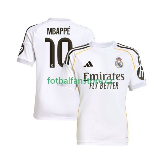 Muži Domácí Dres Real Madrid Kylian Mbappe 10 2025-2026 Krátký rukáv