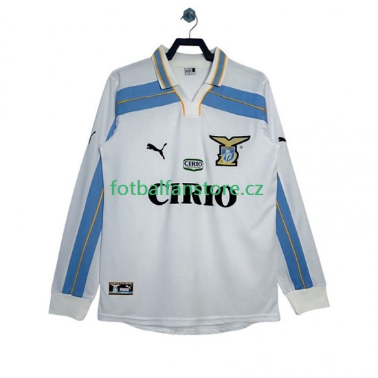 Muži Retro Venkovní Dres Lazio Řím 1999 2000 Dlouhými Rukávy Muži Retro Venkovní Dres Lazio Řím 1999 2000 Dlouhými Rukávy