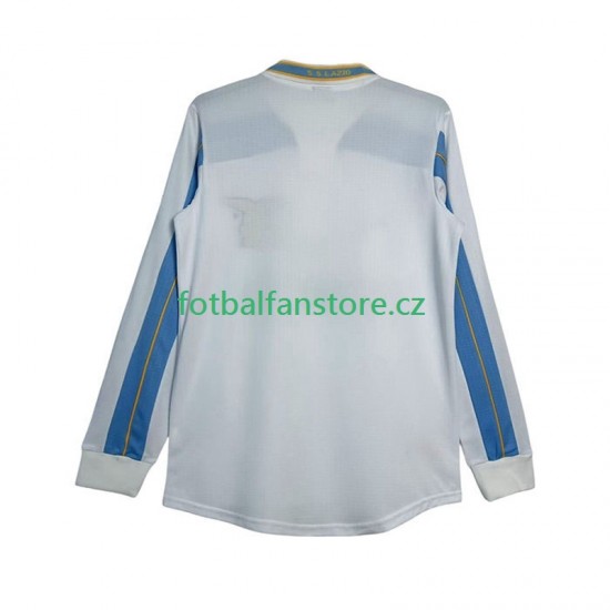 Muži Retro Venkovní Dres Lazio Řím 1999 2000 Dlouhými Rukávy