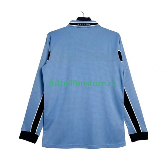Muži Retro Domácí Dres Lazio Řím 1998 1999 Dlouhými Rukávy